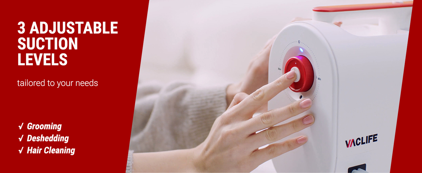 Kit Toelettatura Multifunzione con Aspirapolvere per Cani e Gatti