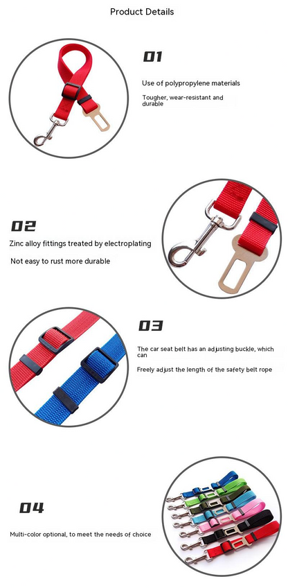 Cintura di Sicurezza per Auto per Cani e Gatti