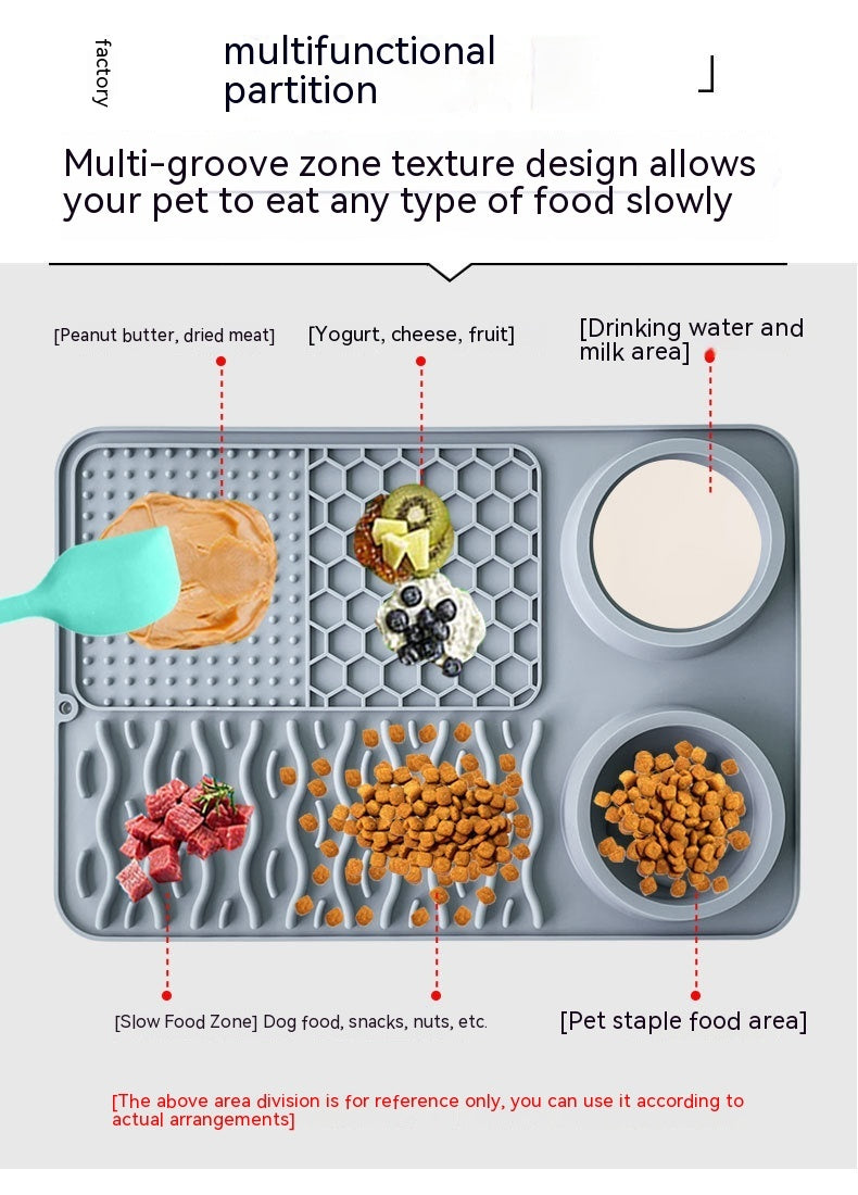 Piatto Multifunzionale in Silicone per Animali