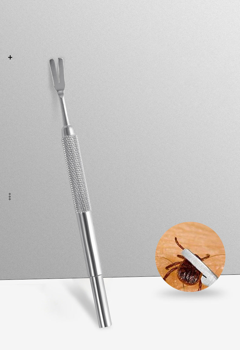 Pinzetta Rimuovi Zecche in Inox