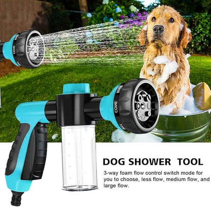 Doccia Alta Pressione per Cani con Dispenser di Sapone