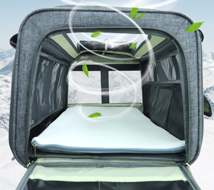 Borsa Trasportino Pieghevole con Ruote
