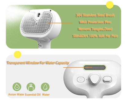 Pettine Autopulente con Umidificatore Integrato